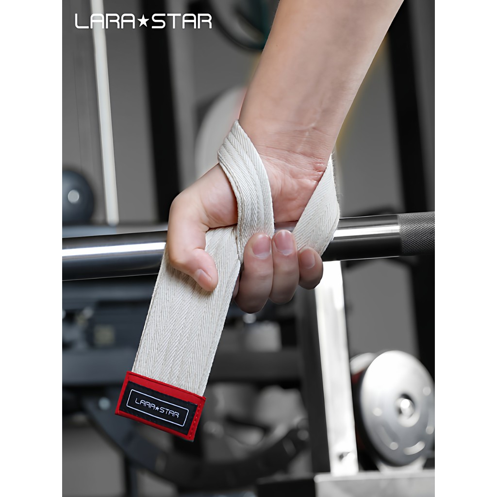 Laura Star Power Belt Nữ Fitness Deadlift Belt Kéo lên Hỗ trợ cổ tay Grip Belt Cử tạ Deadlift Ngang