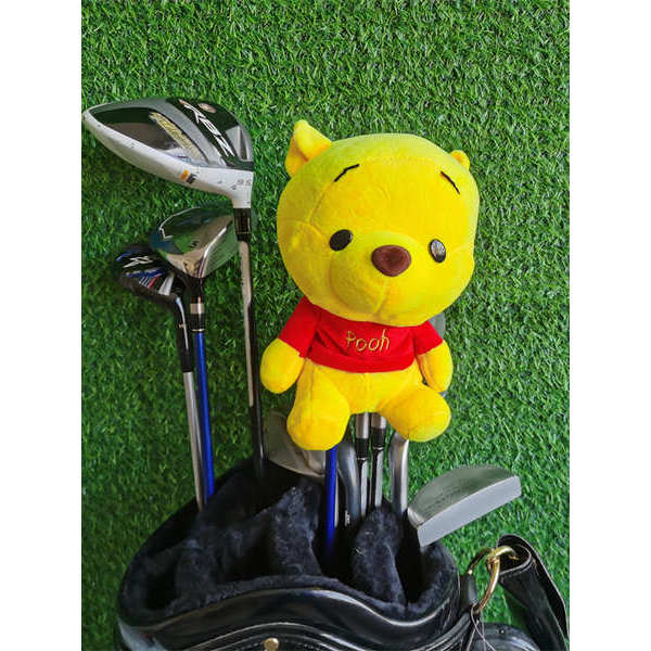 Vỏ bảo vệ câu lạc bộ golf Little Pooh Golf Club Cover Fairway Wood No. 3 No. 5 Vỏ bảo vệ đầu gỗ nhỏ 