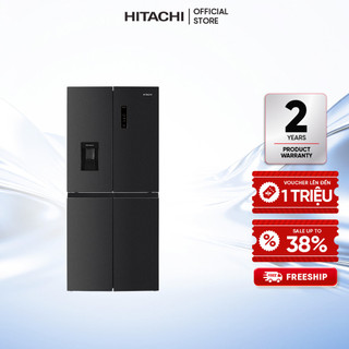 [MIỄN PHÍ GIAO HN HCM] Tủ Lạnh Hitachi HR4N7520DSWDXVN 4 Cánh Ngăn Đông Dưới 464L, Lấy Nước Ngoài, Màn Hình Cảm Ứng