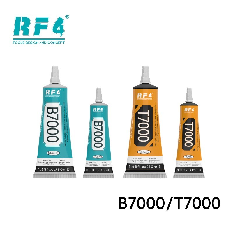 RF4 B7000 Keo Trong Suốt T7000 Đen Sửa Chữa Dính 15ml 50ml Chậm Khô Mạnh Keo Cho Màn Hình Điện Thoại