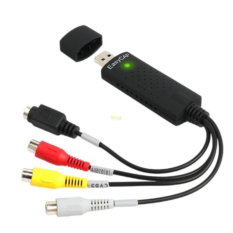 Btsg USB 2 0 Video Capture Card VCR TV Âm Thanh Chụp Thẻ Video Grabber USB Video Capture Thiết Bị Ch