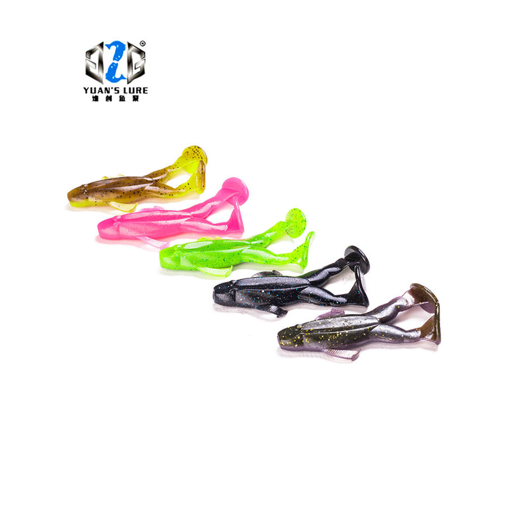 🔥mồi nhái câu cá lóc mồi ếch mềm phụ kiện câu lure nước ngọt G G G2G Liu Yuan Thiết Kế Ma Ếch Mềm Mồ