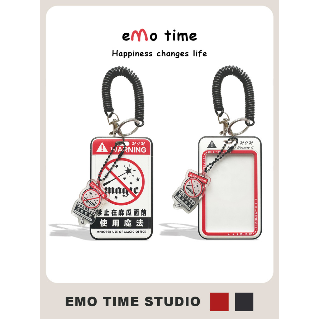 Emo Harry Potter Không Magic Mogua Di Động Đựng Thẻ Xe Buýt Tàu Điện Ngầm Căng Tin Sinh Viên Thẻ ID 