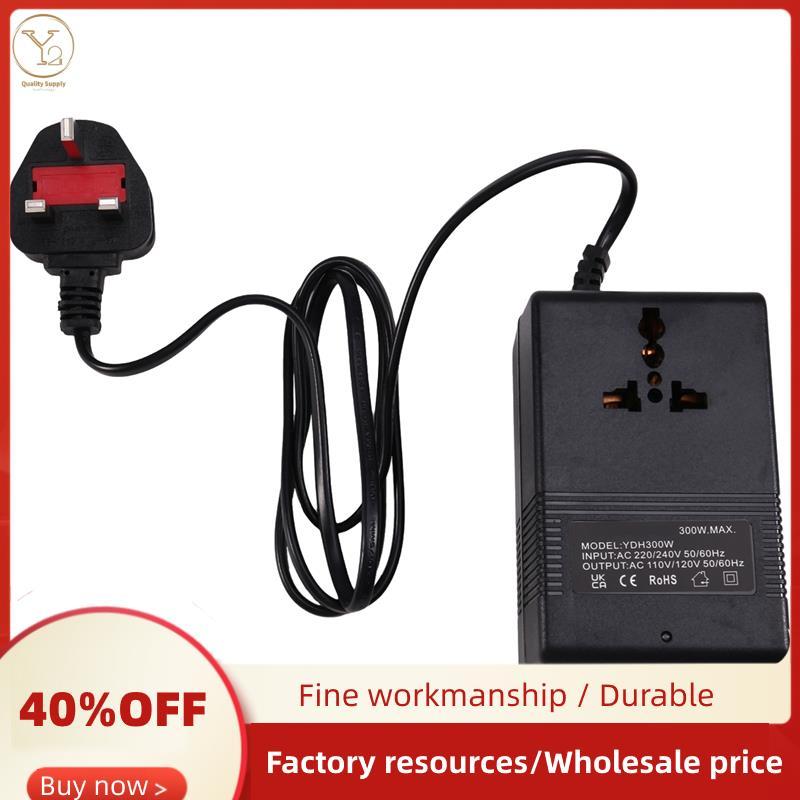 Biến áp chuyển đổi điện áp du lịch nhỏ gọn 300W, bước xuống và bước lên, 220V sang 110V và 110V sang