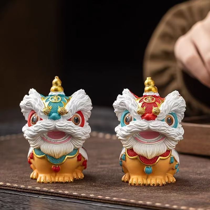 Lion Dance Lion Dance Đồ trang trí phòng khách Trang trí nhà may mắn