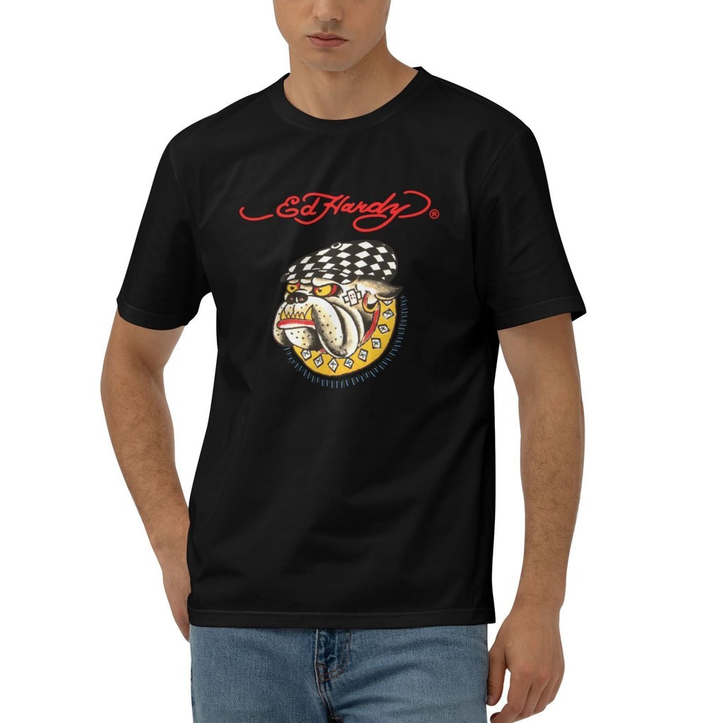 Áo thun cotton in hình hợp thời trang mới của Ed Hardy
