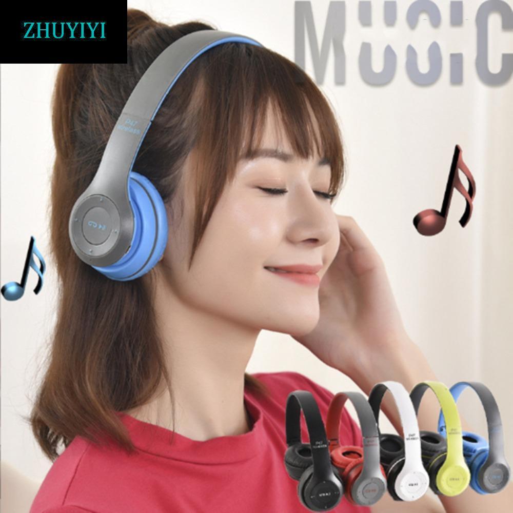 Tai nghe Bluetooth ZHUYIYI P47, Tai nghe âm thanh HiFi gắn đầu P47, Thời trang cổ điển có thể cắm cá