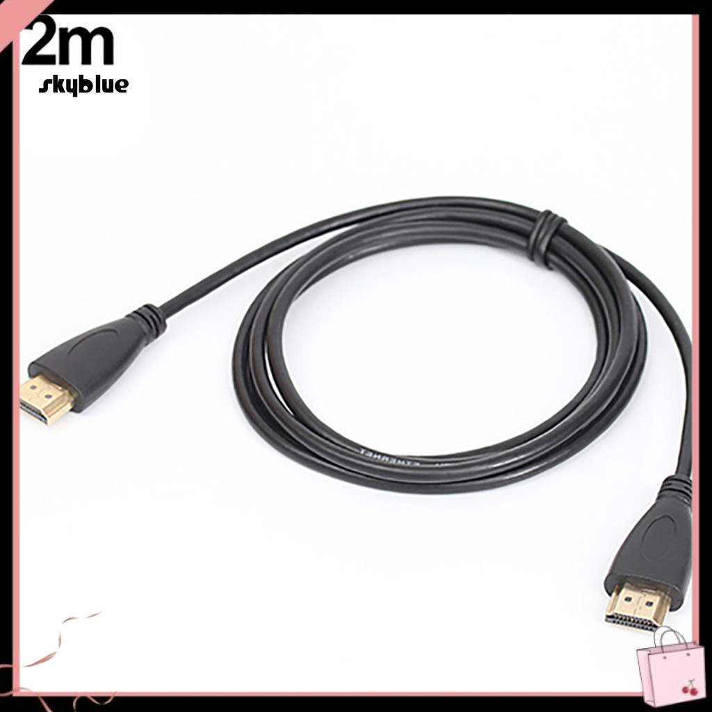 [Sy] Cáp tương thích HDMI từ đầu đực sang đầu đực 3 / 5 / 7 / 10ft tốc độ cao V14 1080P cho máy chiế