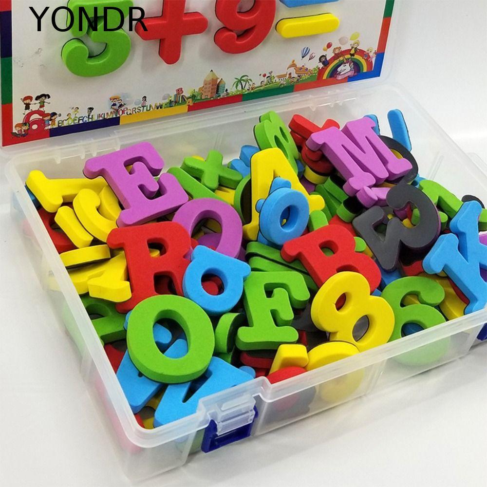 YONDR 24 Nhãn dán tủ lạnh chữ cái từ tính, Nhãn dán chữ cái từ tính EVA Foam EVA có thể giặt được, B