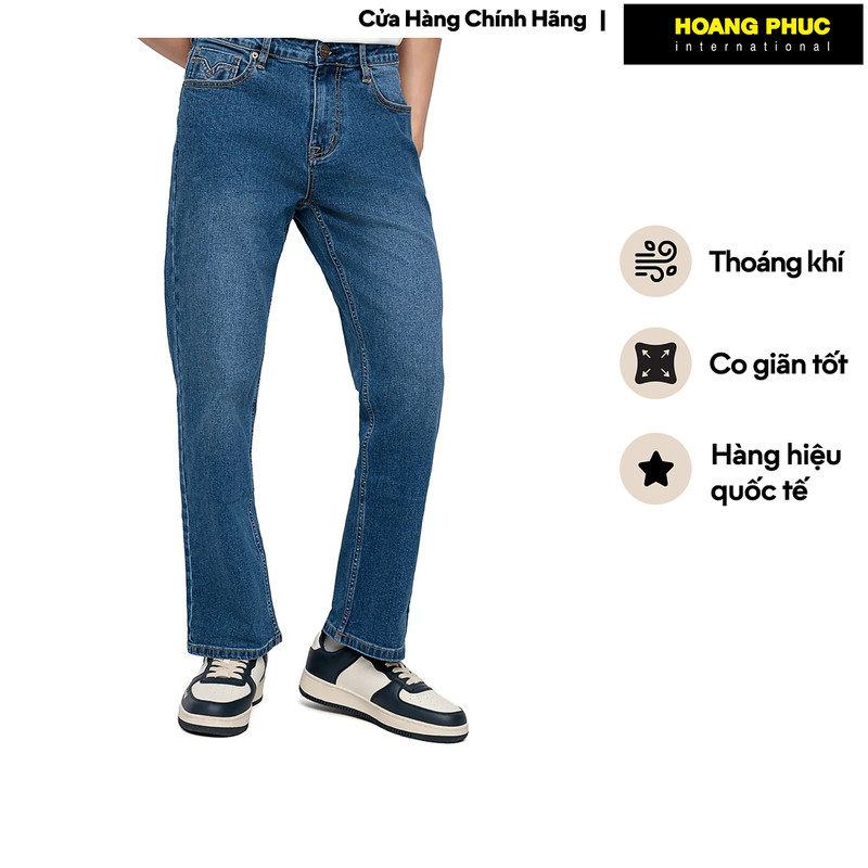 Quần Jean Dài Nam ECKO UNLTD. Dáng Ống Đứng Cotton Pha Co Giãn Bền Màu IS25-35039