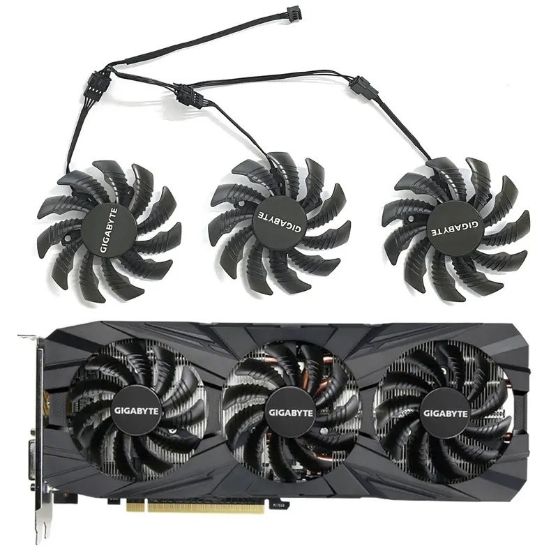 Mới T128010SU PLD08010S12HH 78mm GIGABYTE Aorus GTX 1060 1070 1080 G1 GTX 1070Ti 1080Ti 960 980Ti ca