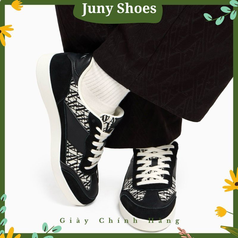 [Chính Hãng] Giày Sneaker Nữ Armani Exchange - Giày Thể Thao Thời Trang Basic Sang Trọng, Dễ Phối Đồ