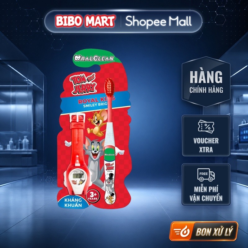 Bàn Chải Đánh Răng Trẻ Em Oral-Clean Royal Kid Sof Kháng Khuẩn An Toàn Cho Bé - Bibo Mart