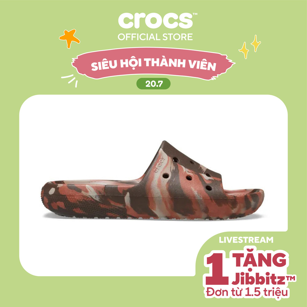 Dép Crocs Classic Slide Unisex - Thiết kế quai ngang, chống nước, nhiều màu sắc