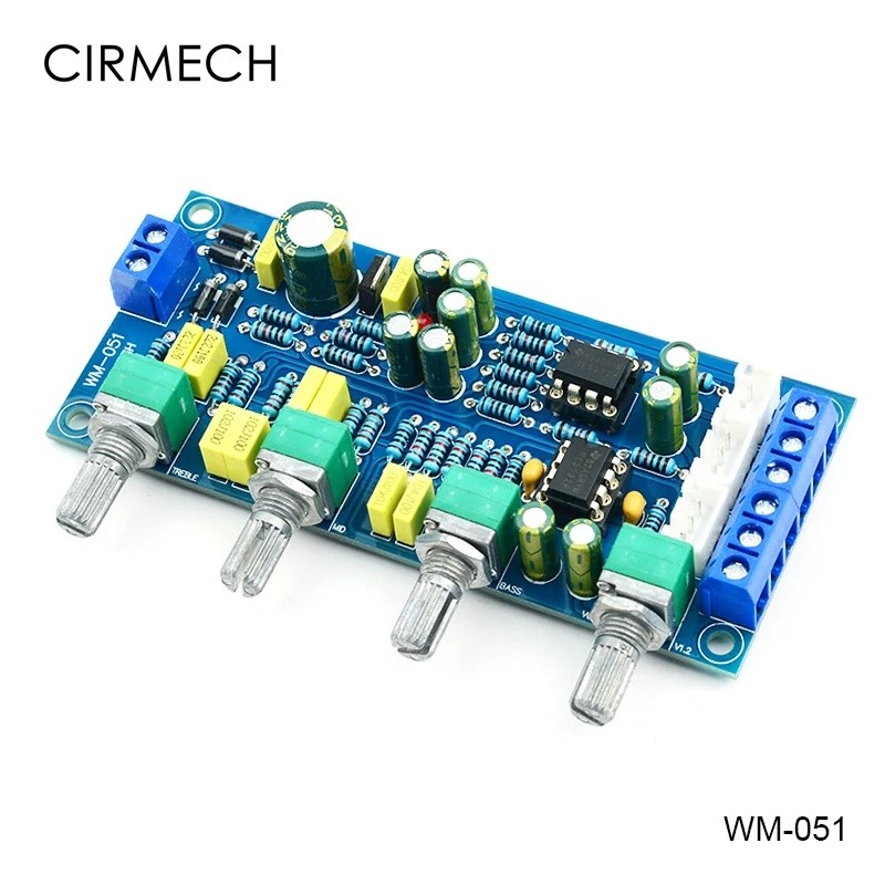 FZ CIRMECH Tone board NE5532 OP-AMP HIFI Preamplifier Bass Treble Balance Volume Tone EQ Control Boa