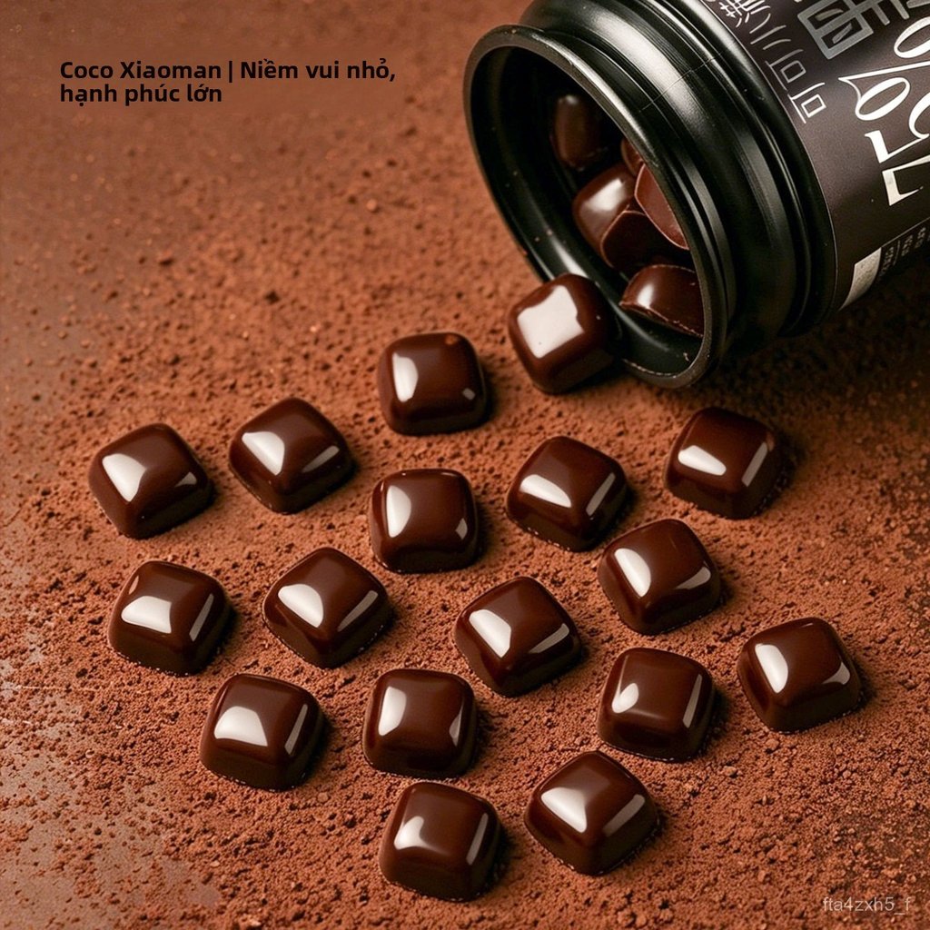 Socola đen Koko Xiaoman 55% 85% 100% cacao hạt, bơ cacao tinh khiết, ăn vặt healthy, hàng mới