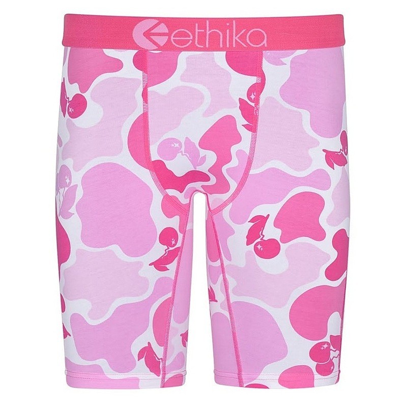 Ethika Nam Thể Thao Skinny Boxer Polyester Ice Silk Nhanh Khô Thoáng Khí In Quần Lót Nam 3D In Hình