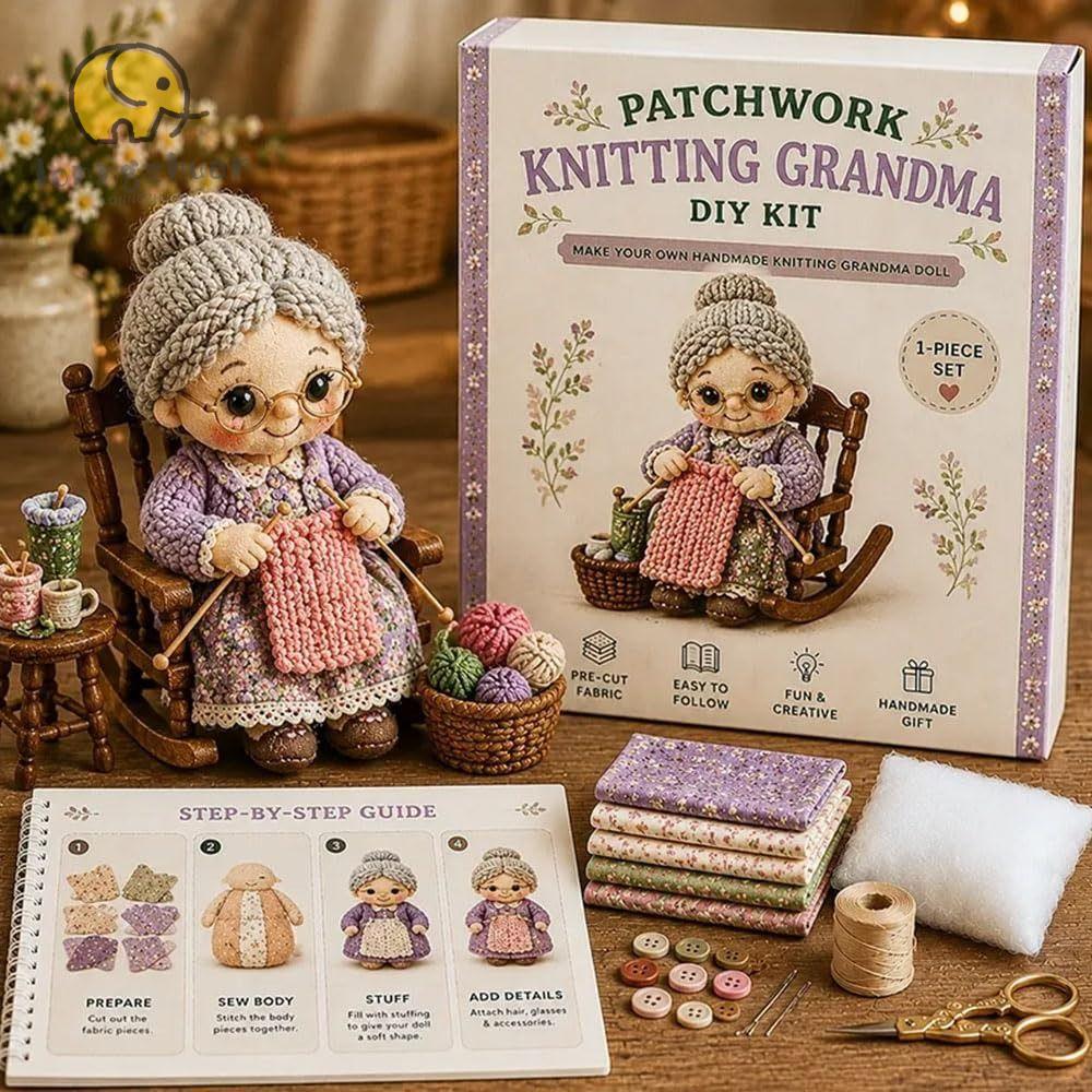 LONNGGUVO DIY Felt Doll Kit, Baking Girl Felt Material May Lady Patchwork DIY Collection Kit, Garden