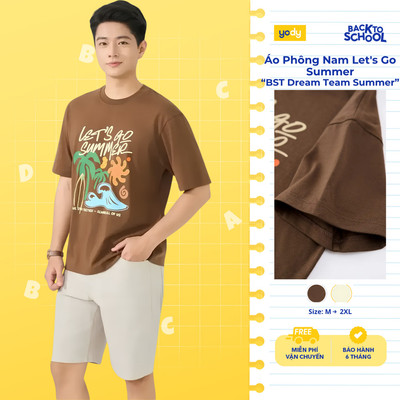 [BST Dream Team] Áo Phông Nam Yody Let's Go Summer MCTS26S027