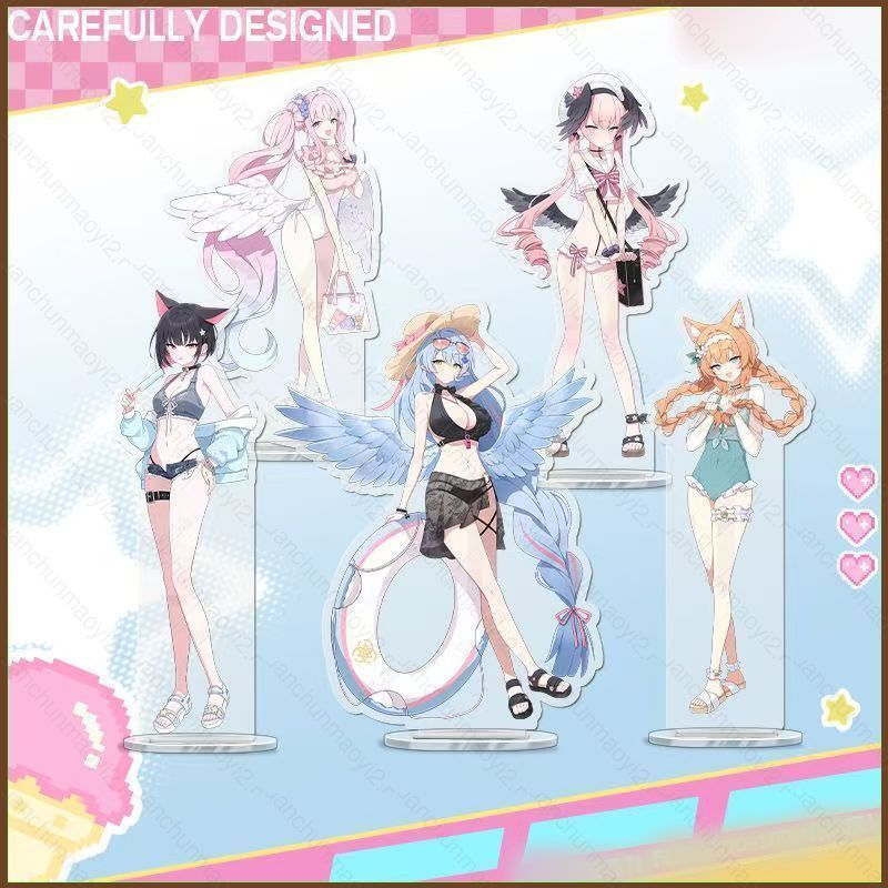 DC2 Xanh Lưu Trữ Tấm Đứng Aomori Mỏ Acrylic Đứng Ký Anime Để Bàn Trang Trí Trang Trí