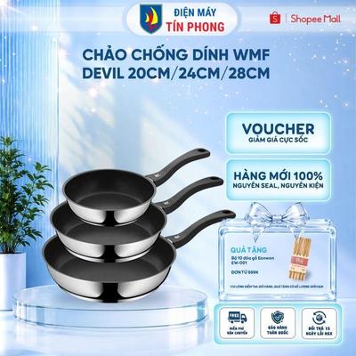 Chảo chống dính WMF DEVIL 20cm/24cm/28cm - Bảo hành chính hãng 24 tháng