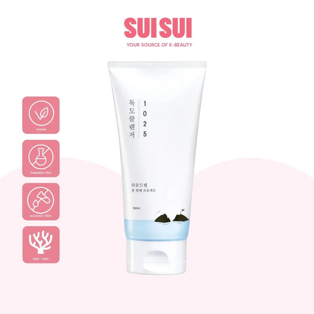 Sữa rửa mặt ROUND LAB 1025 Dokdo 150ml - Sữa rửa mặt dưỡng ẩm OQS1