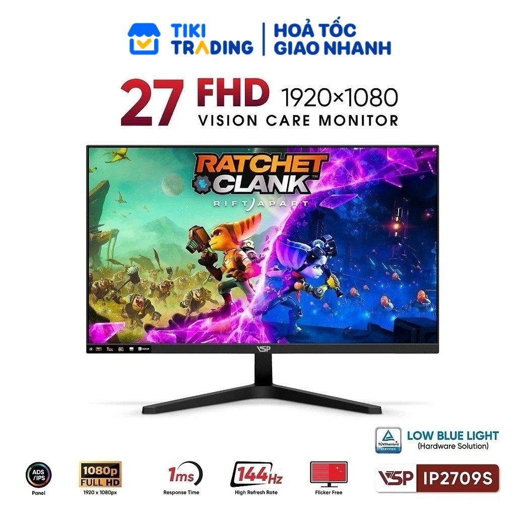 Màn Hình VSP IP2709S (27 inch / IPS / FHD / 144Hz / 1ms) - Hàng chính hãng