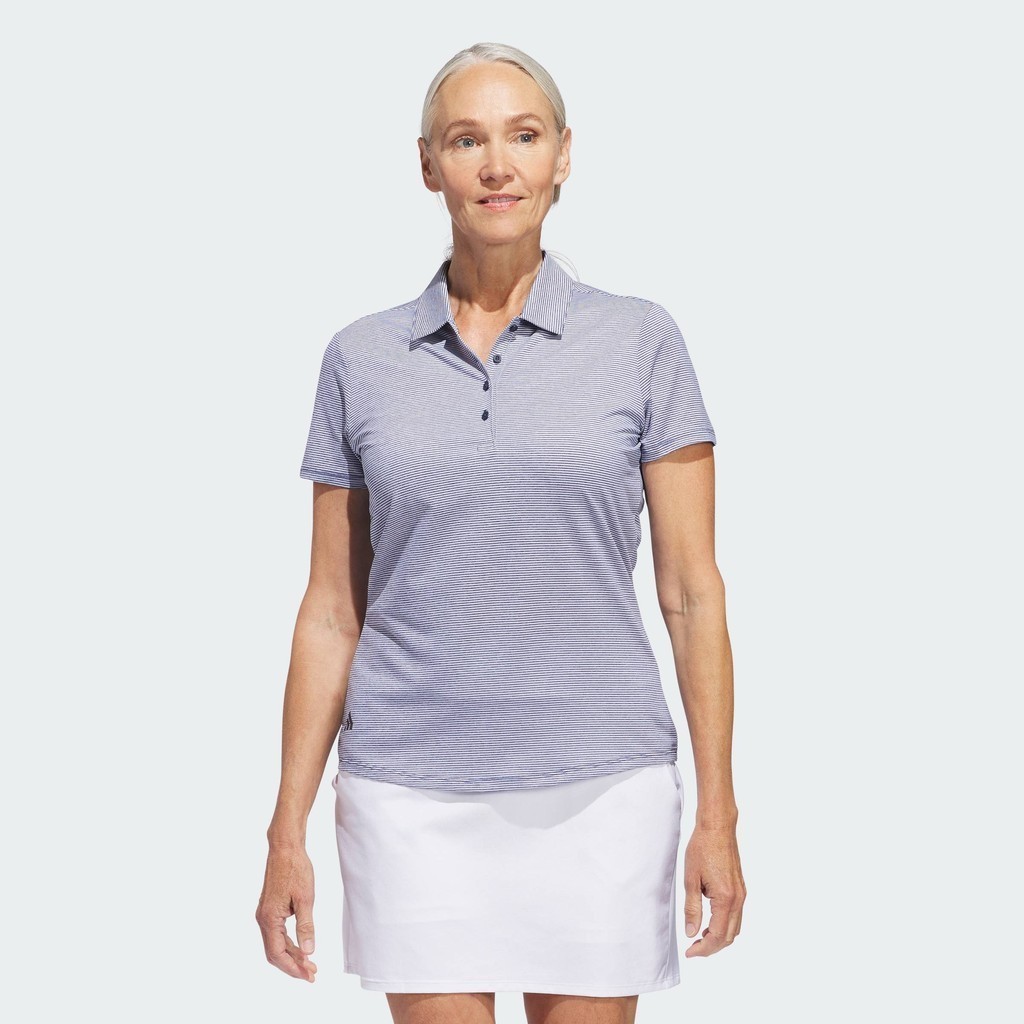 adidas Đánh gôn Áo Polo Ngắn Tay Ottoman Nữ Nữ Màu xanh da trời IP8674