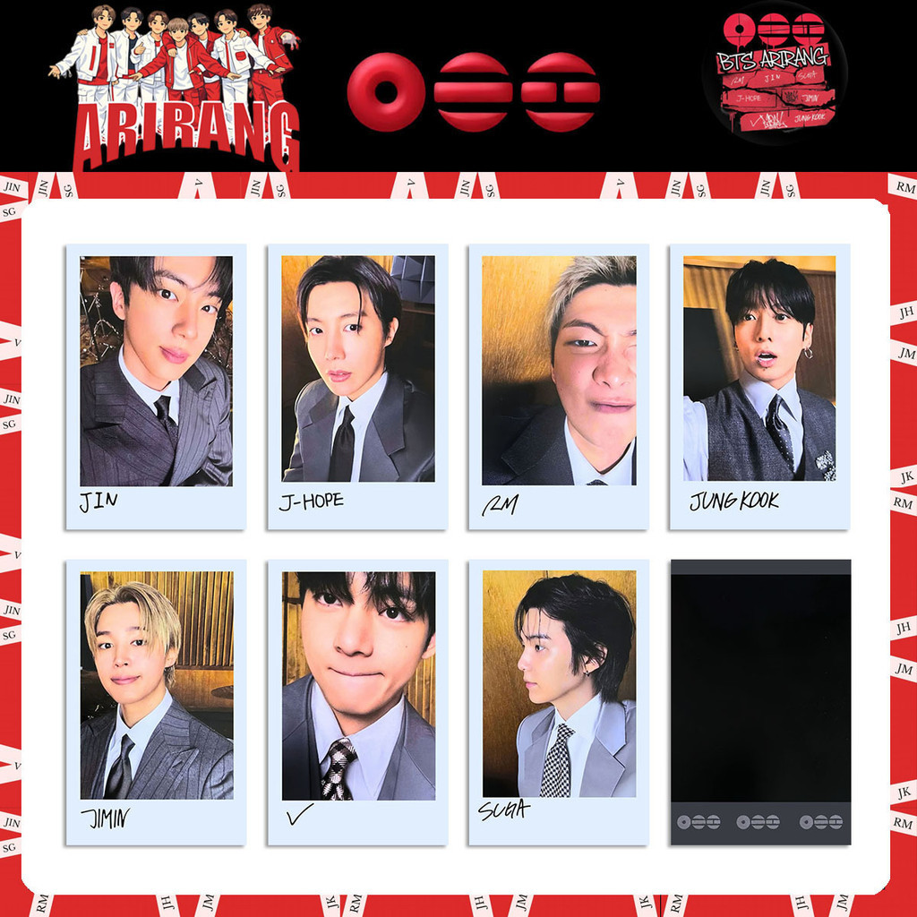 BTS ARIRANG ARIRANG Vinyl Polaroid Hàng hóa Polaroid Photocard