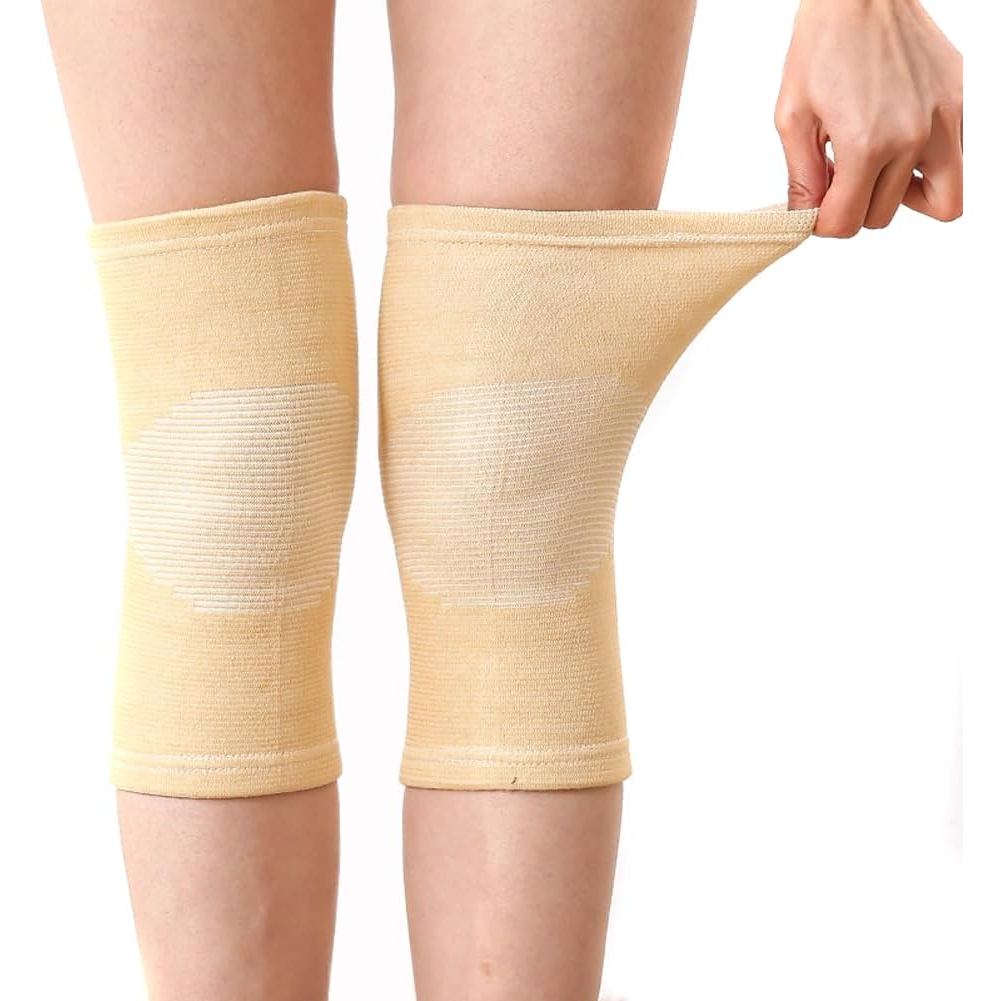 Elandy 1 Cặp Miếng Lót Đầu Gối Chống Dấu Vết Unisex-Knee Nẹp Hỗ Trợ Chân Hỗ Trợ Miếng Lót Nẹp Kneeca