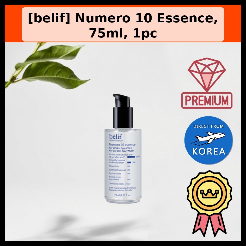 [belif] Tinh chất Numero 10, 75ml, 1 cái/ Tinh chất Hàn Quốc/ Công thức làm sáng/ Authentic by Korea
