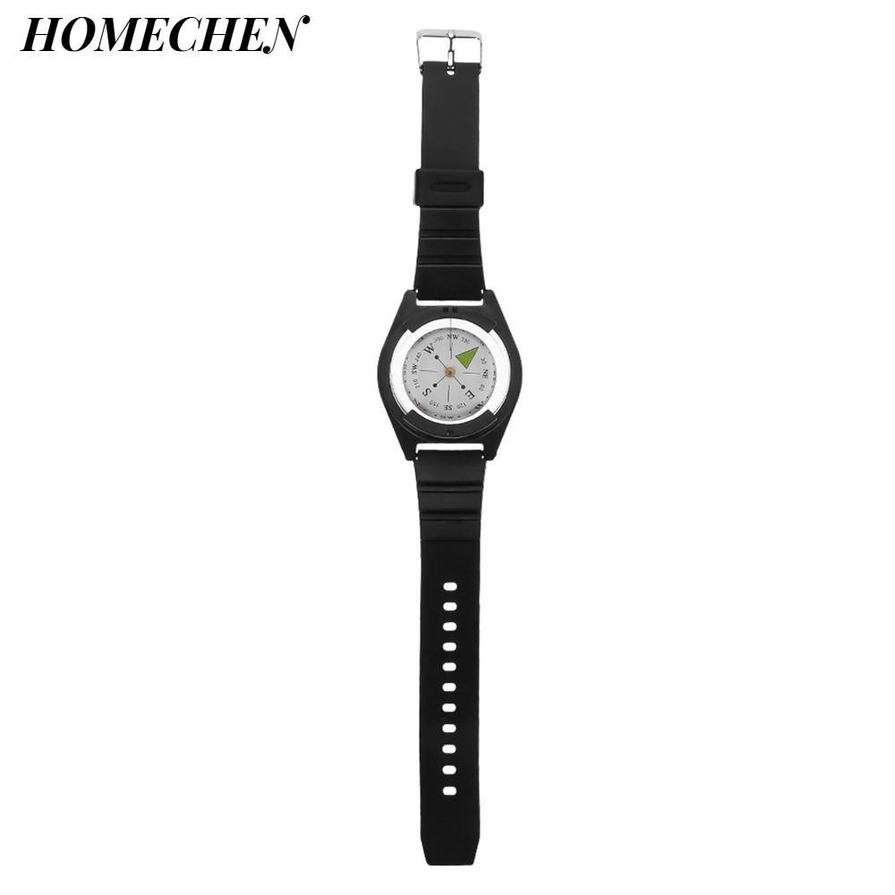 La bàn ngoài trời HOMECHEN, La bàn đồng hồ đeo tay silicon ABS, La bàn định hướng Mini bền bỉ có thể