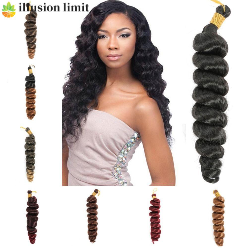ILLUSION LIMIT Loose Wave Braids Tóc Lông Tơ Tổng Hợp Cho Nữ