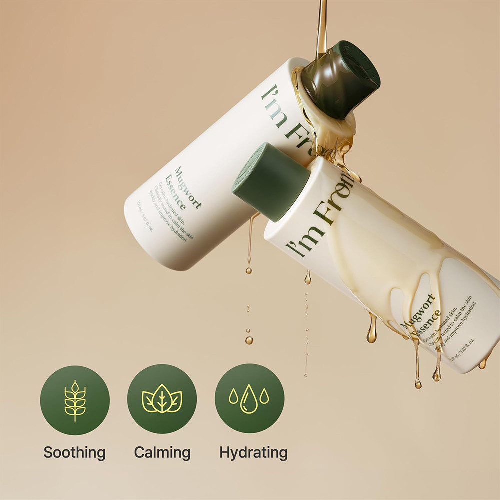I'm From Mugwort Essence 160ml, Soothing Mugwort Extract Facial Essence Calm Irritated Sensitive Ski