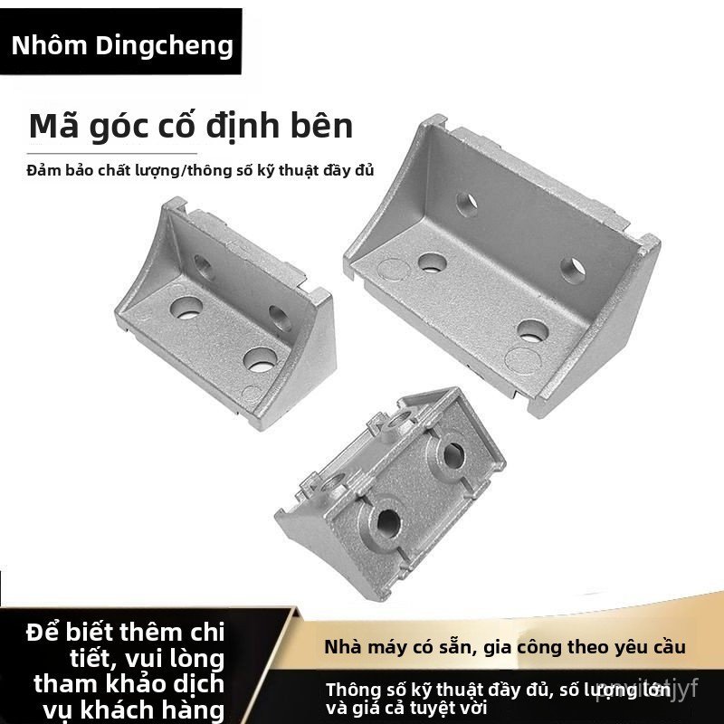 Ke góc 90 độ nhôm định hình 2550/3060/4080 kết nối khung vững chắc bền đẹp