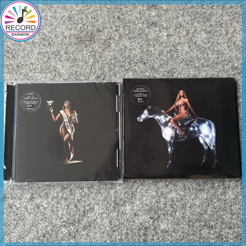 Beyonce Cowboy Carter & Renaissance 2 Albums Set Original CD Brand New Album [Sealed]