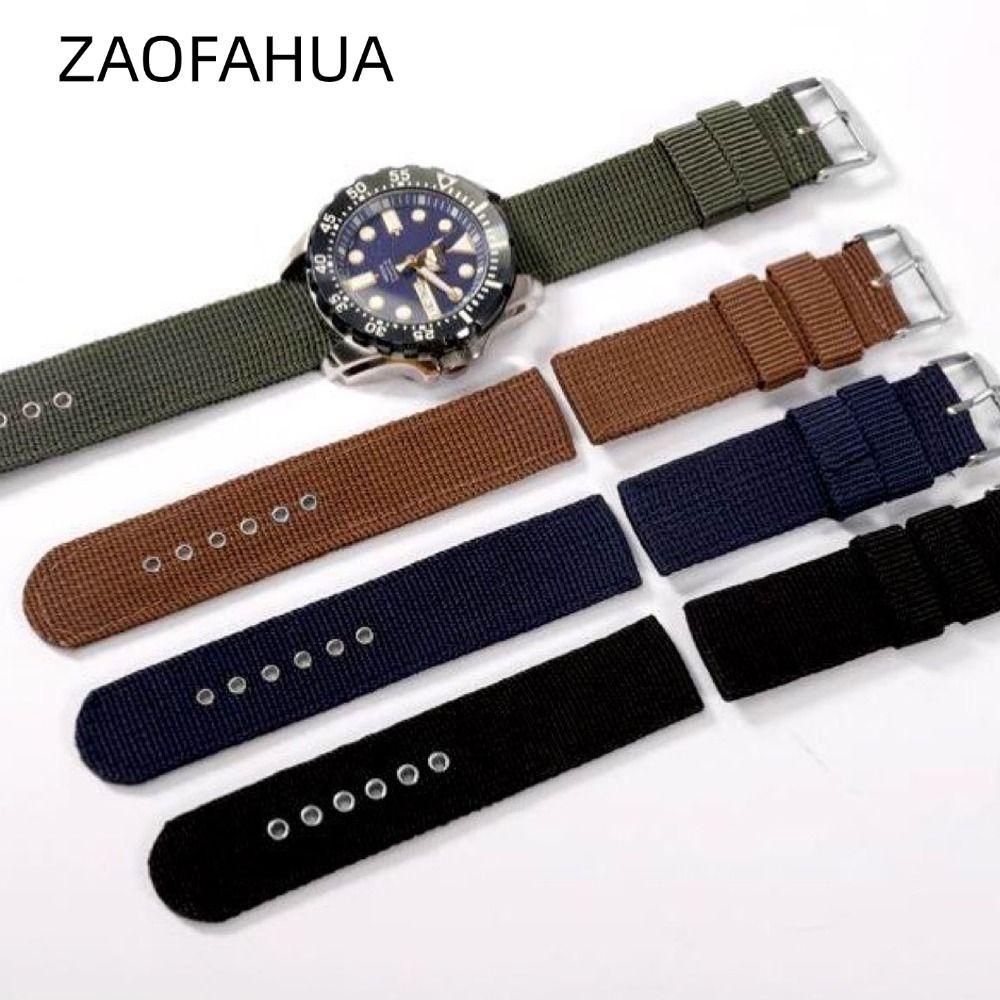 ZAOFAHUA Đồng Hồ Đeo Tay, Thể Thao Nam Nữ Dây Đeo Vải Nylon, Vòng Tay Khóa Pin Dây Đồng Hồ Phụ Kiện 