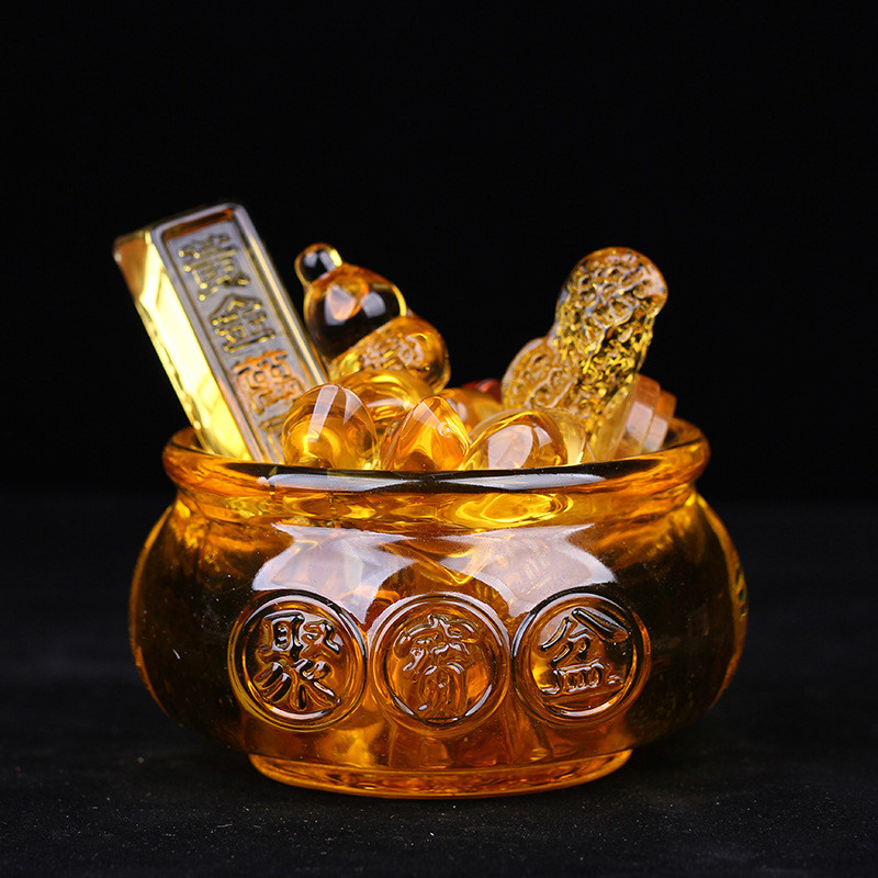 Bát Tụ Bảo Thạch Anh Vàng Kim Ngân Vạn Lượng Chiêu Tài Tặng Tân Gia | KCRAFT - World of scents
