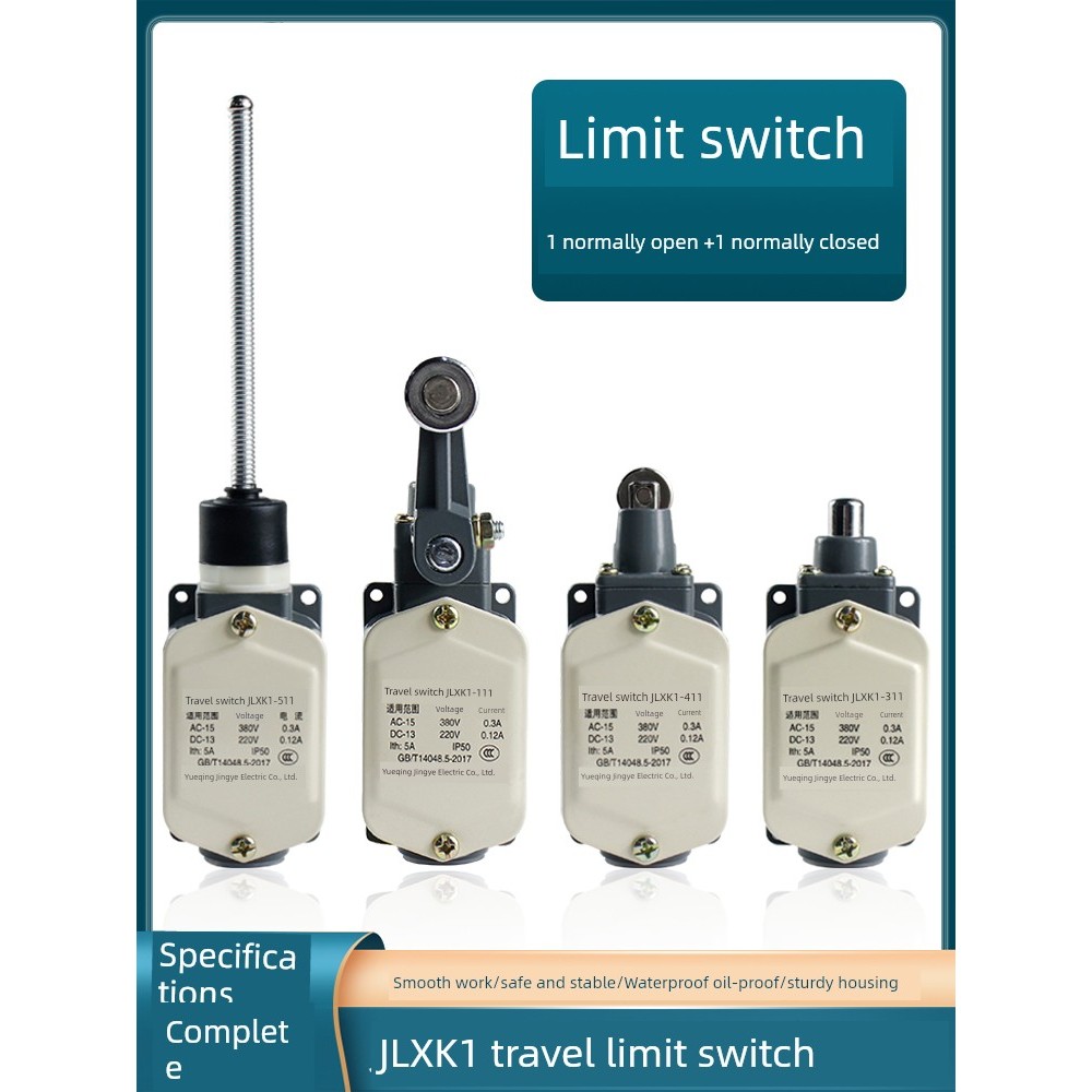 Công tắc du lịch JLXK1-111 JLXK1-411 Công tắc giới hạn vỏ nhôm 311 có ren Micro-Drive 511 Limiter
