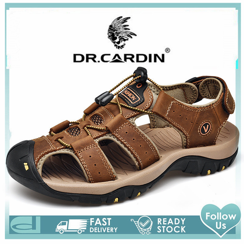 Dr Cardin dép nam Dr Cardin giày nam dép đi biển ngoài trời cỡ lớn EU 45 46 47 48 dép nam