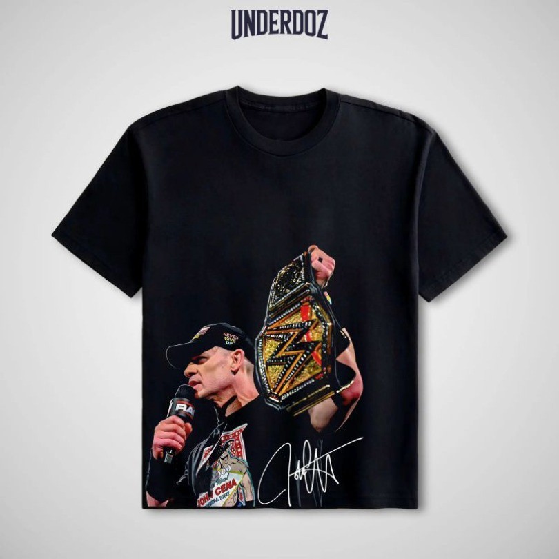 [Readystock] WWE vinh danh áo sơ mi ngắn tay in chân dung John Cena 3D huyền thoại, áo thun John Cen