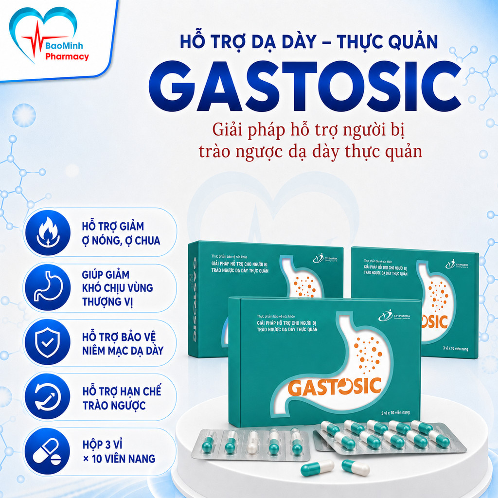 Gastosic Giải Pháp Cho Trào Ngược Dạ Dày Thực Quản Ngăn Ngừa Tái Phát