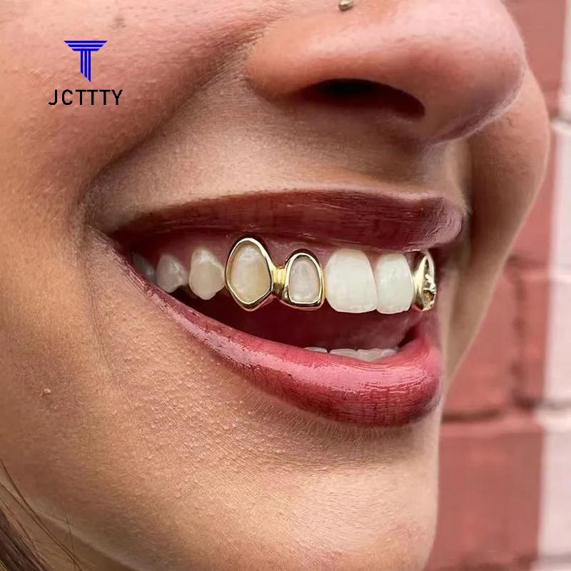 Ketchup Hip Hop Ngôi Sao Rỗng Răng Grillz Răng Trang Trí Răng Mũ Fangs Nướng Dành Cho Nữ Trang Sức C