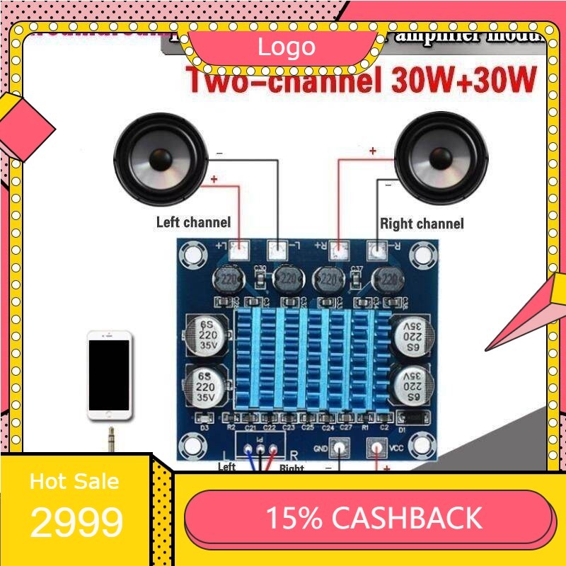 024 mạch loa khuếch đại âm thanh xh-a232 (30w 30w X 2 loa)