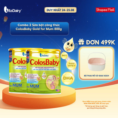 [COMBO 2 LON] Sữa bột ColosBaby Gold for Mum dành cho chế độ ăn đặc biệt - Bổ sung dinh dưỡng cho mẹ - Lon 800g