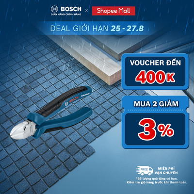 Kềm Cắt Bosch 1600A01TH9 – Cắt Sắc Bén, Bền Bỉ, Chuẩn Đức