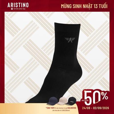 Tất nam cổ cao ARISTINO dệt sợi thoáng khí, công nghệ kháng khuẩn, khử mùi - ASC027