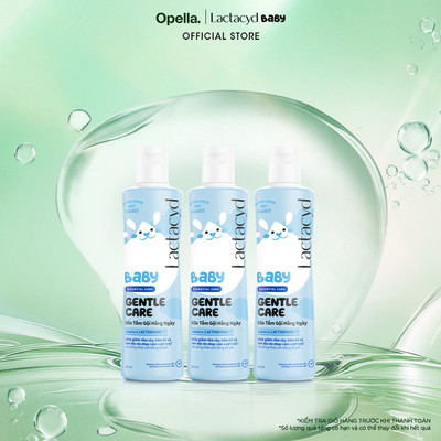 Bộ 3 chai Sữa Tắm Gội Trẻ Em Lactacyd Baby Gentle Care Bảo Vệ Dịu Nhẹ Cho Làn Da Nhạy Cảm 250ml/chai