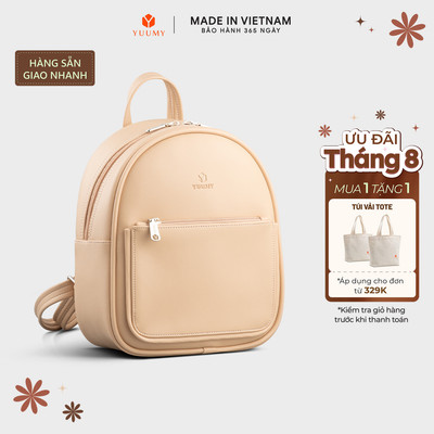 Balo Yuumy (Thời trang nữ vừa A5 - Balo da Seasand YBA106) Bagsmart