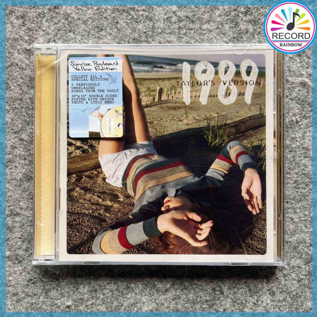 Taylor Swift 1989 Taylor's Version Sunrise Boulevard Yellow Poster Edition Original CD Album [Sealed